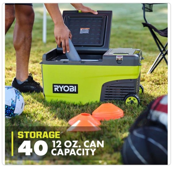 Hybrid Battery Powered Iceless Cooler
RYOBIONE+ 18V 24 Qt.Hybrid Battery Powered - Picture 4 of 15